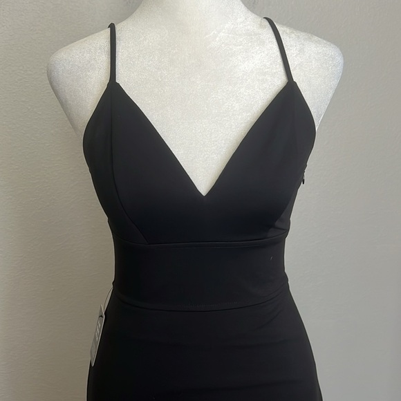 Express Spaghetti Strap Pencil Dress Black Size XXS NWT - Picture 2 of 9